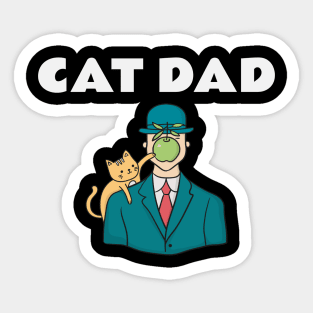 Cat Dad – Surreal Art Cat Lover Sticker